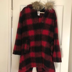 🌎 Planet Blue/Black & Red Warm Jacket